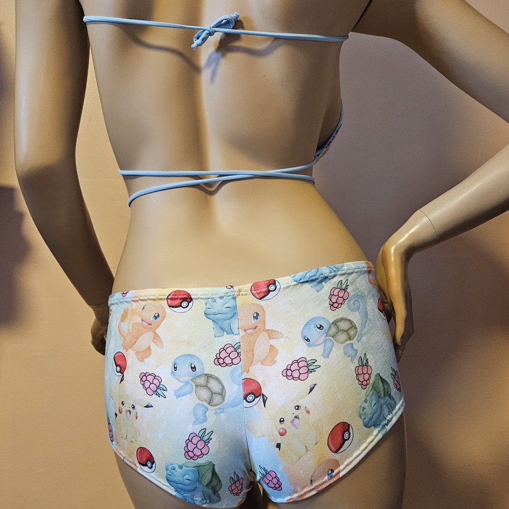 Pokemon Colorful Cartoon Print Bikini - Picture 5 of 9